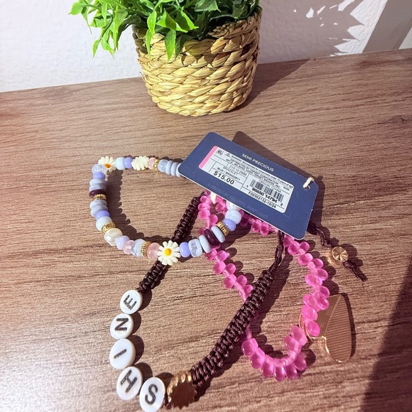 Universal Thread Blue and Gold Bracelet Set - Picture 4 of 4